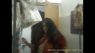morose mature indian milf undressing her saree in bathroom teaser video