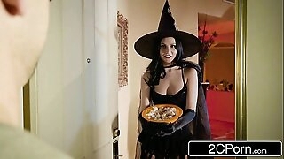 Faithless Wife Ariana Marie Fucks Behind Husband's Back on Halloween