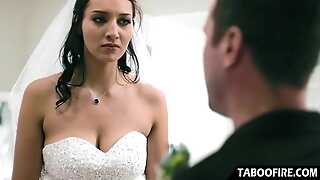 Hot bride anal fucked at the end of one's tether groom's brother