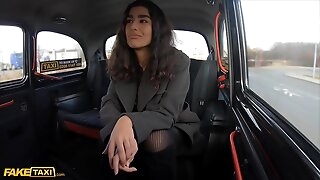 Fake Taxi Asian babe gets will not hear of underpants ripped and pussy fucked by Italian cabbie