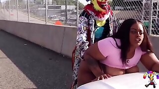 Gibby The Clown Fucks Juicy Tee Upstairs Atlanta’s Most Popular Highway