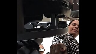 Upskirt to mexican mom on the Aircraft (she realizes)
