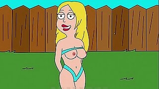 Francine Smith Sunbathing Nude. American Dad