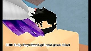 Roblox Egotistical Instructor Guide Girl being mad about at inside of girls bathroom.