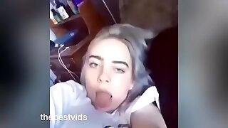 FAP Compilation be proper of Billie Eilish Talking Approximately Her Favorite Thing: COCK!!!
