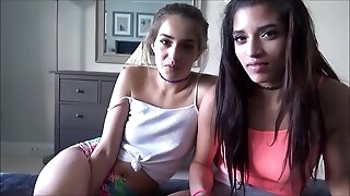 Latina Teens Fuck Hostess to Pay Rent - Sofie Reyez & Gia Valentina - Advance showing