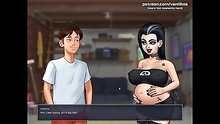 Summertime Saga[0.19.1] l Four hot chicks with gorgeous big asses and boobs get their horny pussy creampied after an erotic massage l My sexiest gameplay moments l Part #32